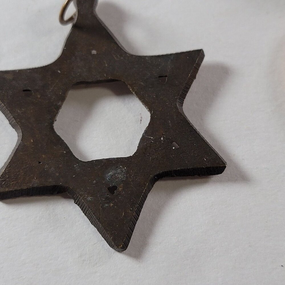 Star Of David Pendant With Red Outer Points And B… - image 5